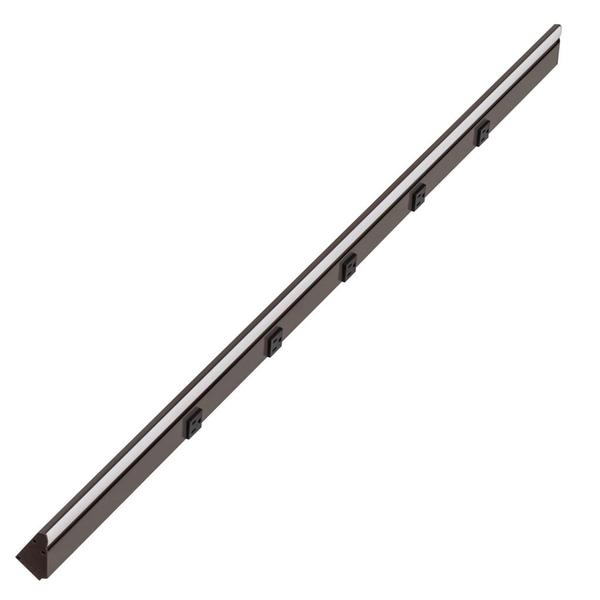 48.5" 24 watt 120 volt Natural White Bronze Remote Power Series LED Lighted Power Strip